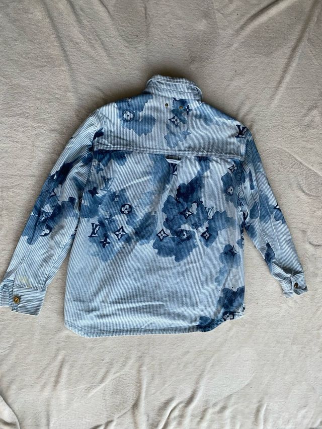 Camisa vaquera LV azul y blanca vintage