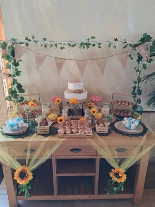 Candy bar rústico para boda