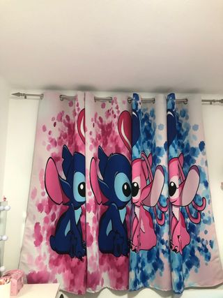 Cortinas Stitch Lilo preciosas