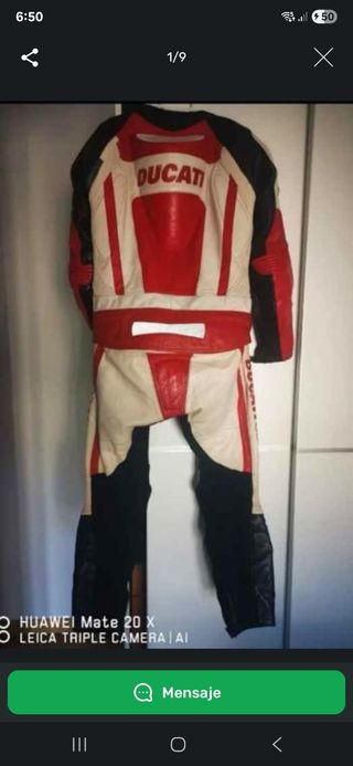 Mono Ducati  2 piezas, chaqueta ducati y suomy
