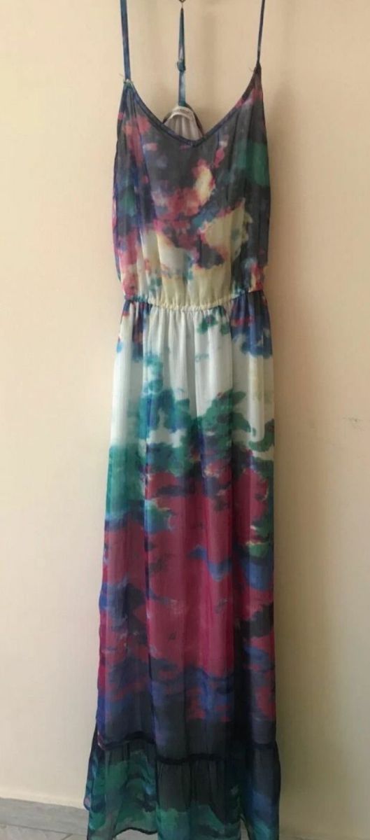 Vestido largo multicolor verano