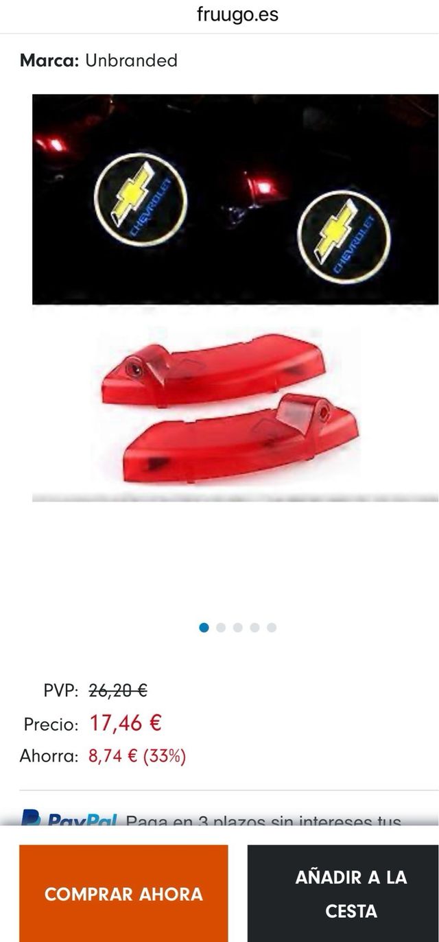 Luz logo Chevrolet Captiva