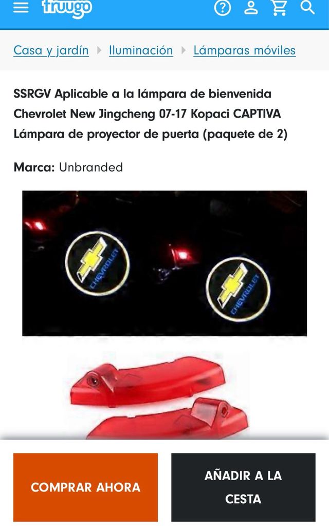 Luz logo Chevrolet Captiva