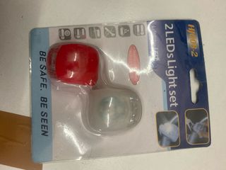 2 Luci LED bici HY08-2 nuove