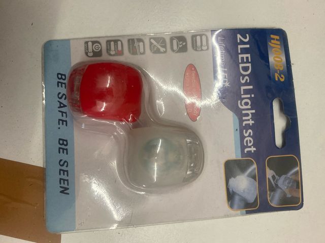 2 Luci LED bici HY08-2 nuove