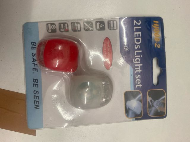 2 Luci LED bici HY08-2 nuove