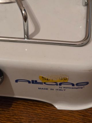 Fornelletto bianco Allgas da campeggio 