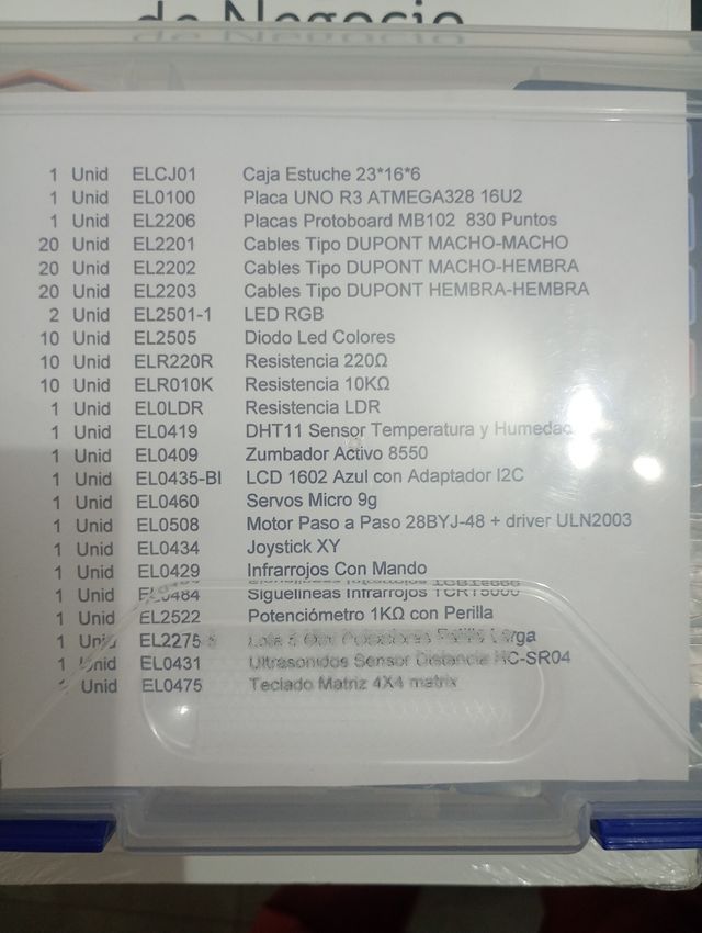 Kit Arduino Electrónica - Colegio Leonés