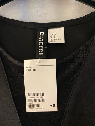 Vestito H&M nero tg S