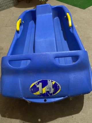 Trineo infantil nieve azul