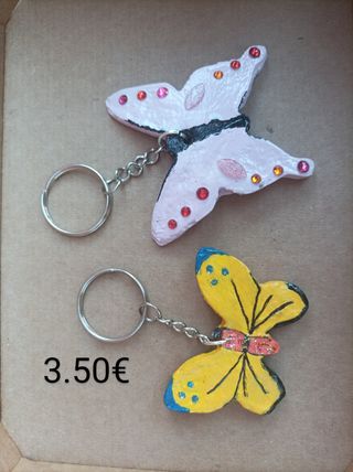 Llaveros Mariposa artesanales