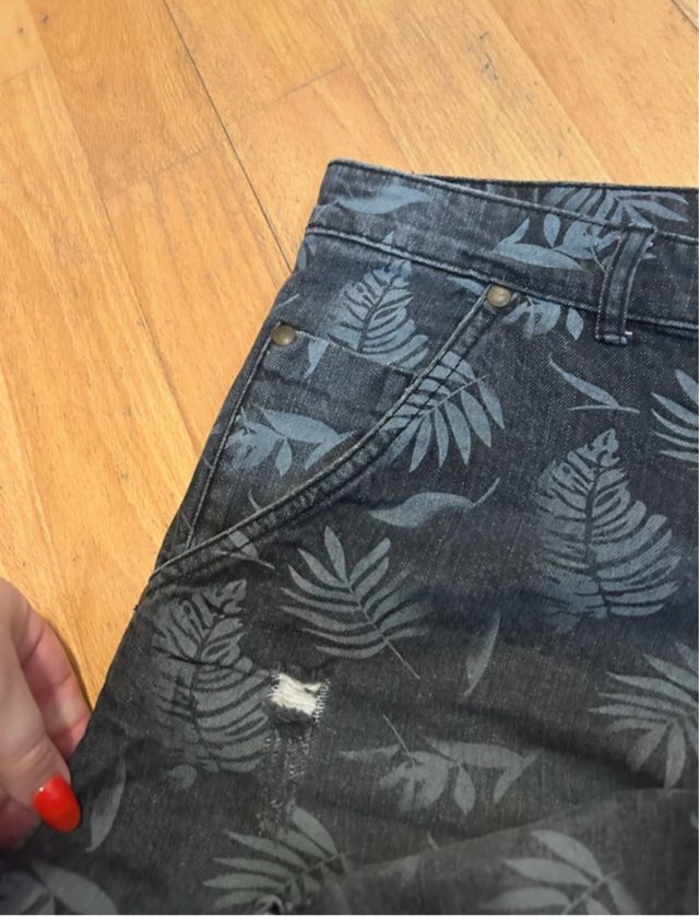 Shorts Jeans Uomo - Blu e Nero