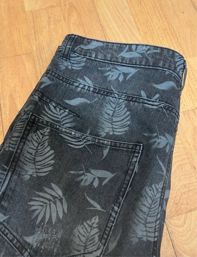 Shorts Jeans Uomo - Blu e Nero