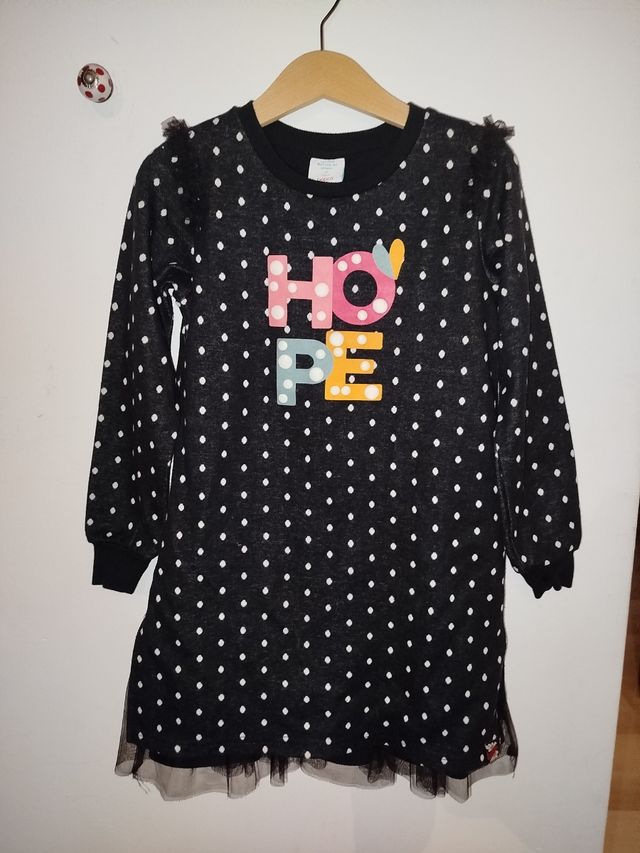 Vestido niña Boboli lunares -talla 6