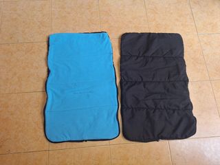 Saco carrito bebé - Azul y negro