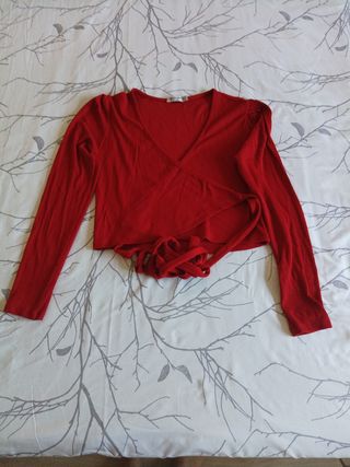 Chaqueta roja Stradivarius S