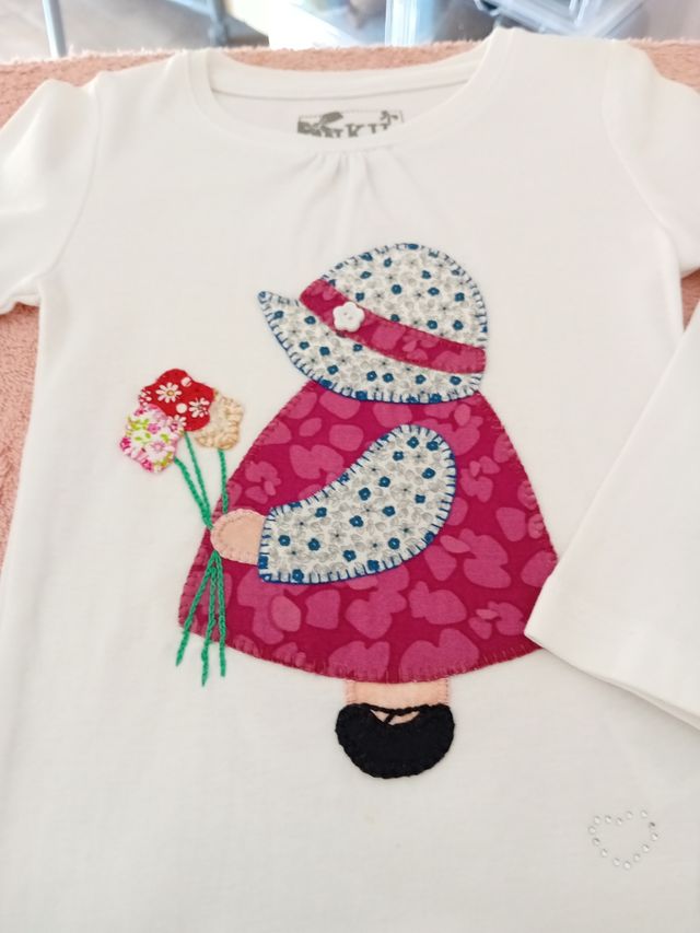 Camiseta patchwork niña