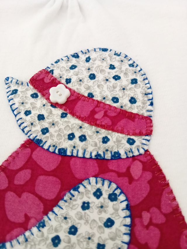 Camiseta patchwork niña