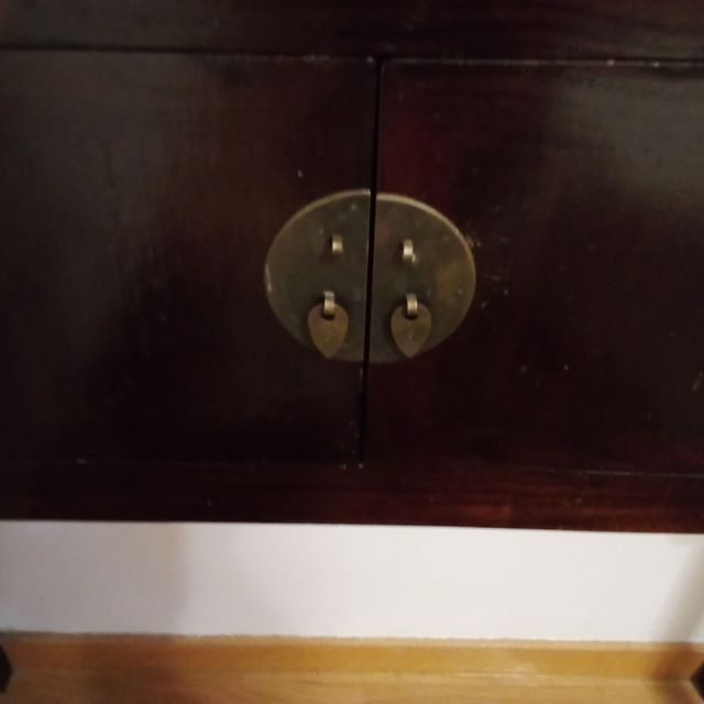 Móvel de console chinês auxiliar de madeira