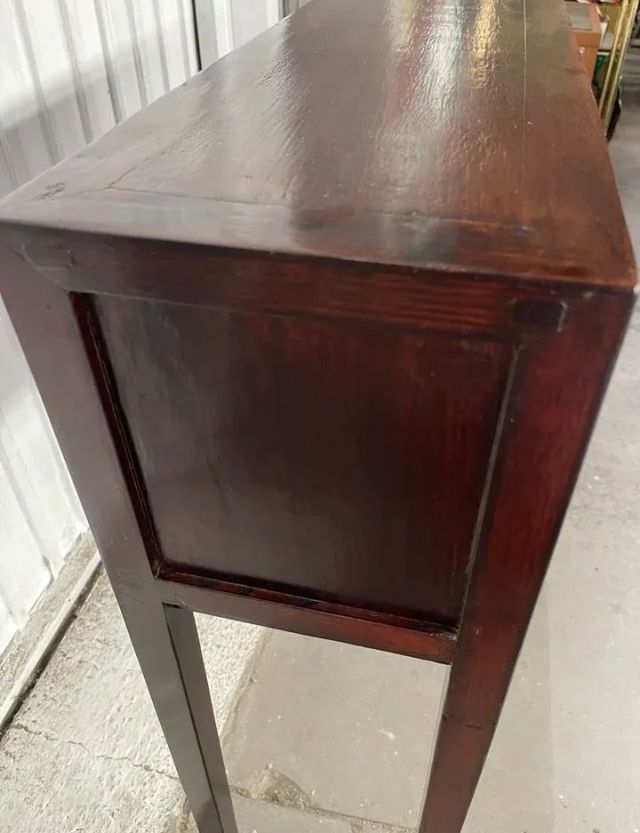 Móvel de console chinês auxiliar de madeira