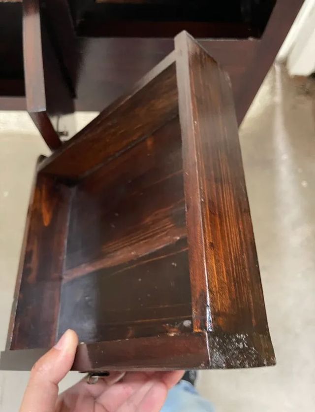 Móvel de console chinês auxiliar de madeira