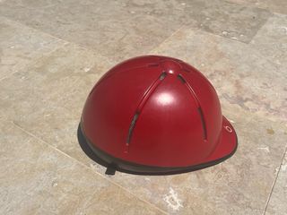 Casco hípica infantil rojo