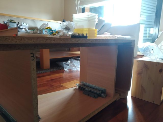 Mueble TV madera - 220 x 80