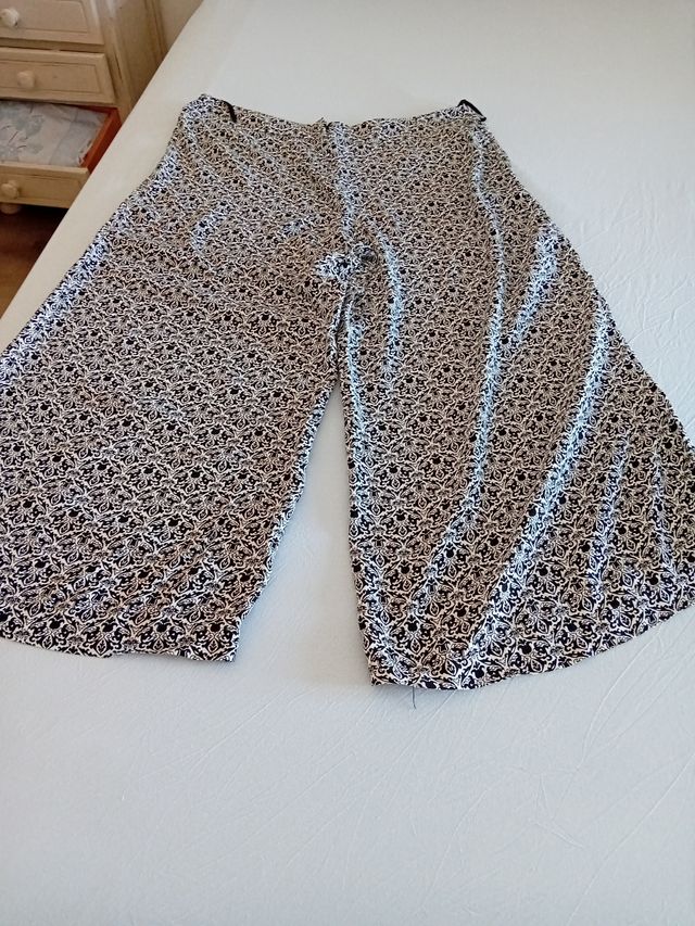 Pantalón Culotte Blanco&Negro