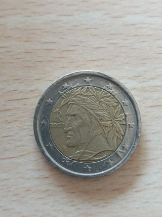2€ Italia 2002 Dante Alighieri