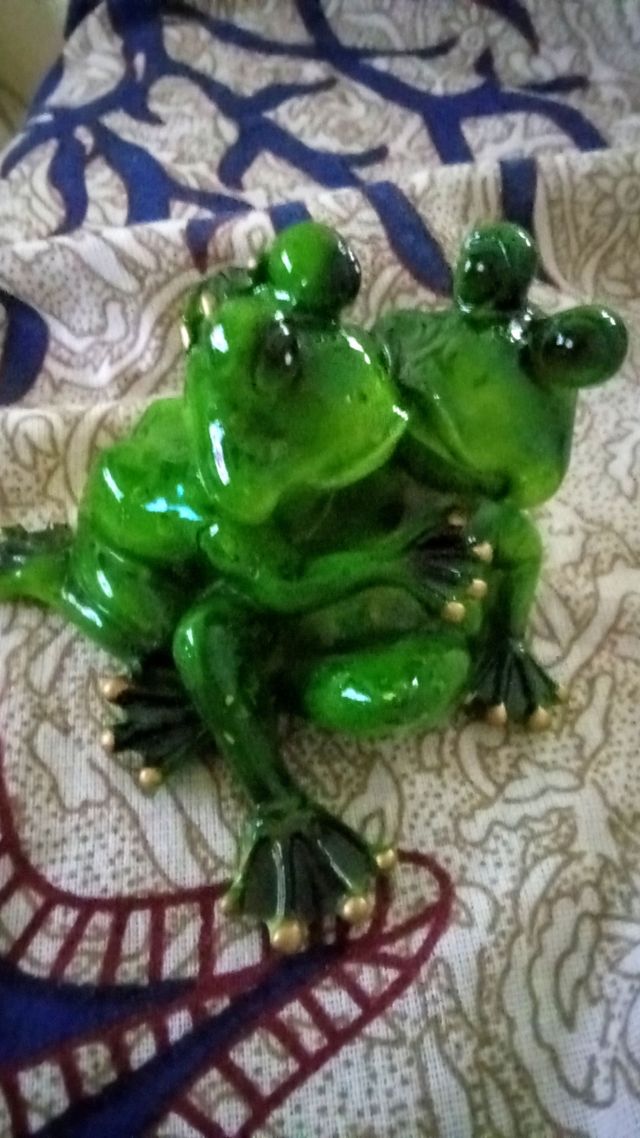 RegaloX compraRanas de cerámica - Pareja amorosa