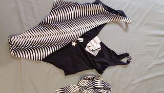 Bañador Liu Jo L - Negro y Blanco