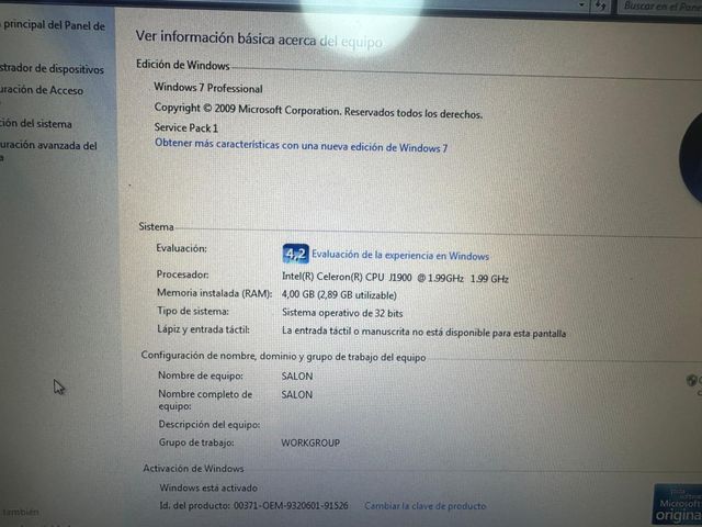TPV Táctil Partner 4GB - Win7