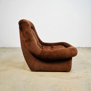 Sillón aterciopelado Space Age