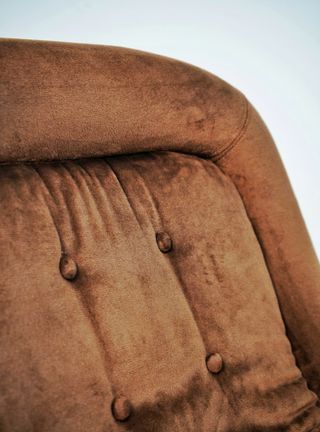 Sillón aterciopelado Space Age