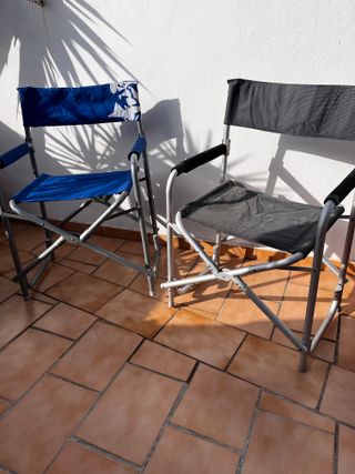 5 Sillas Plegables de Aluminio "Director".