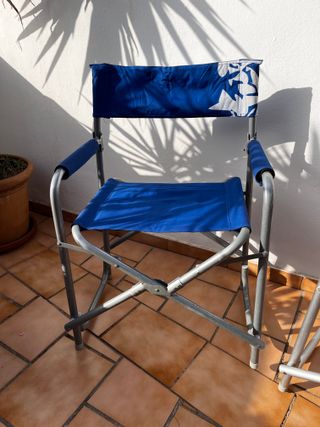 5 Sillas Plegables de Aluminio "Director".