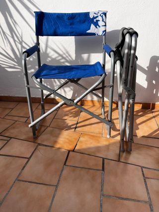 5 Sillas Plegables de Aluminio "Director".