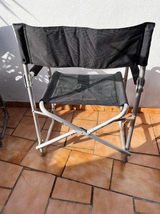 5 Sillas Plegables de Aluminio "Director".