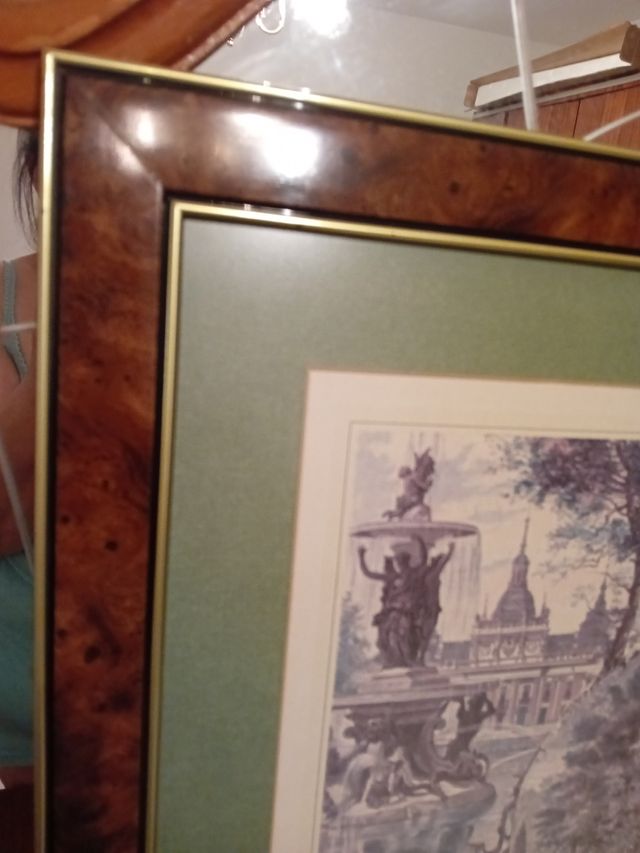 Lámina Fuentes Granja - Cuadro enmarcado