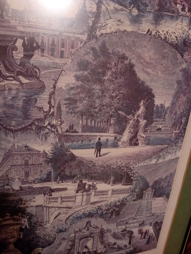 Lámina Fuentes Granja - Cuadro enmarcado