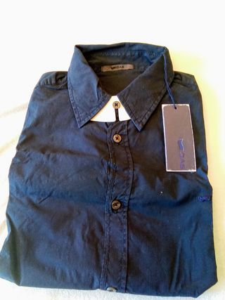Camicia Uomo GAS nera cotone