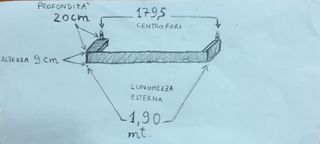 Zineffa tenda legno rivestita con stoffa