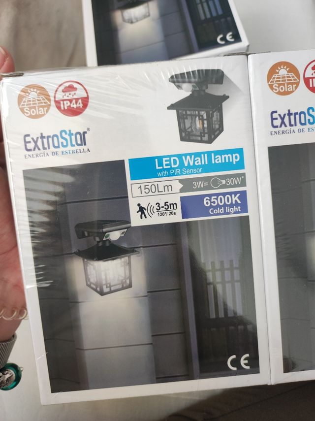 3 Lámparas LED Ext. ExtraStar PIR