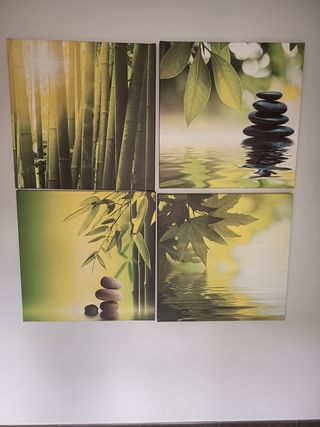 Cuadro zen 4 piezas - Decoración