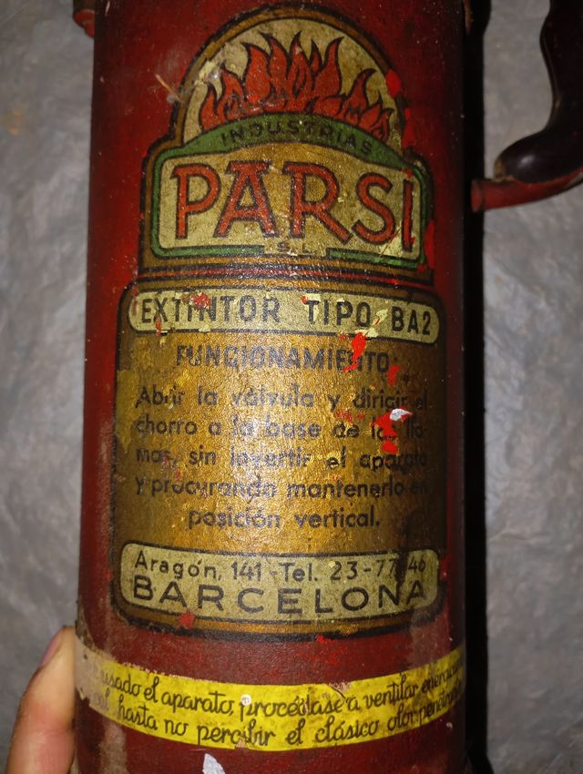 Extintor antiguo Parsí BA2