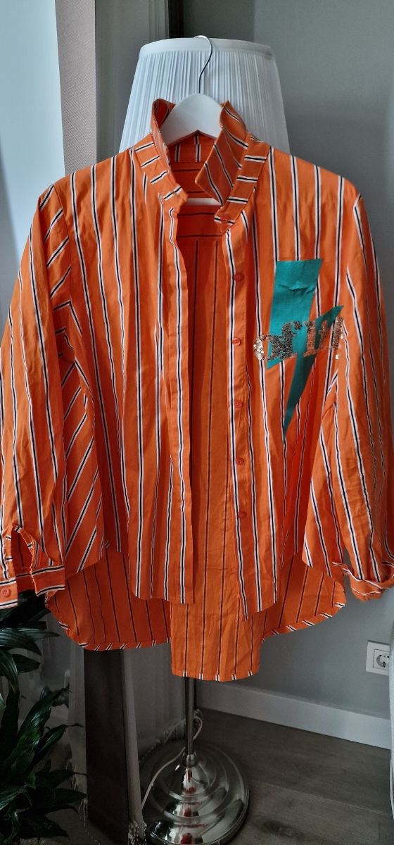 Camisa rayas naranja - tendencia verano
