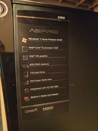 Torre PC Acer Aspire X3990 - i5