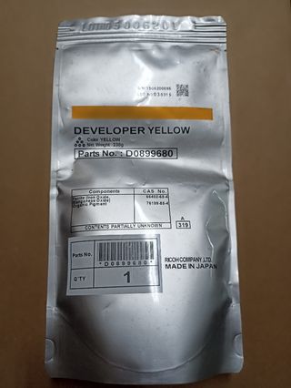 Ricoh Developer Yellow D0899680