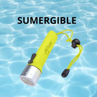 Linterna LED Sumergible de Submarinismo Resistente