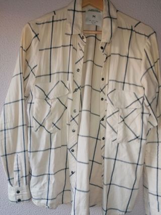 Camisa cuadros Zara M